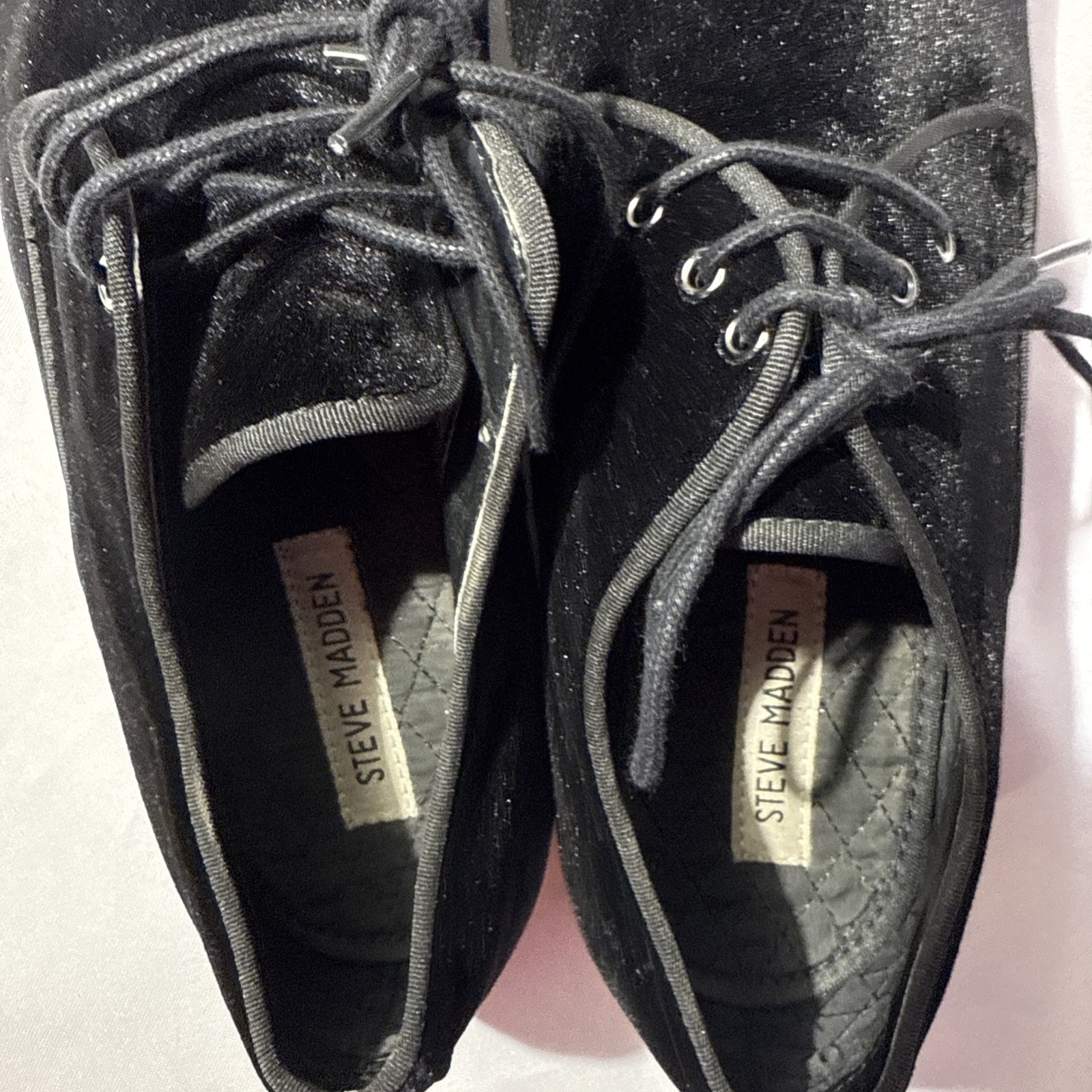 Steve Madden Loredo Black Velvet Men’s Size 11 Dress Shoes