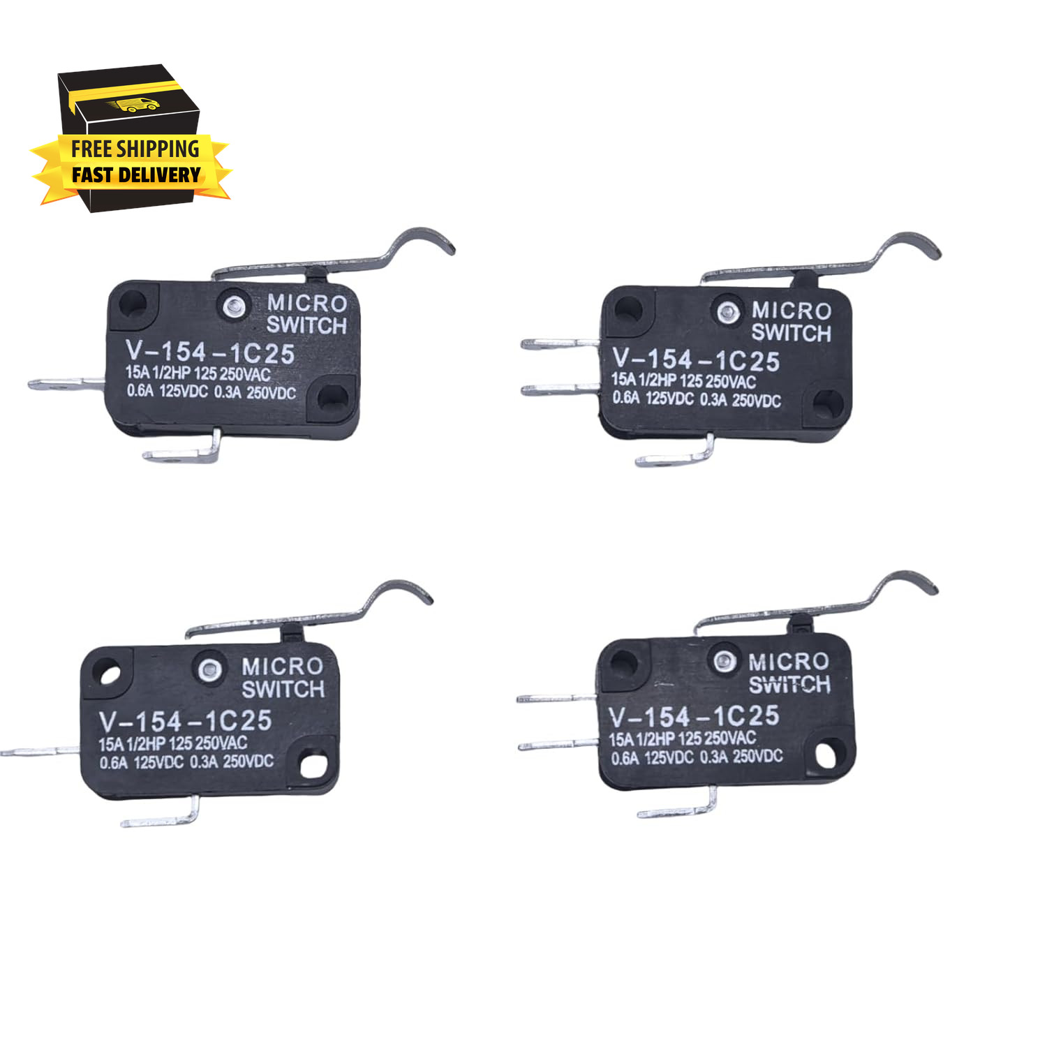 1014807 & 1014808 4 Pieces Micro SWITCHES 2 & 3 Prong for Club CAR Golf CART DS