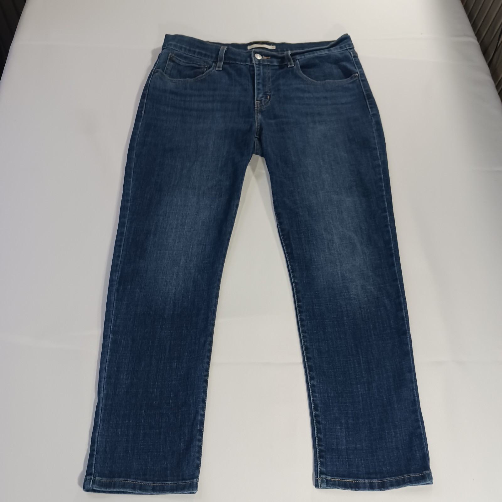 Levi’s Boyfriend Men’s Blue Cotton Blend Denim Jeans Size W30 L27 Fits (32×27)