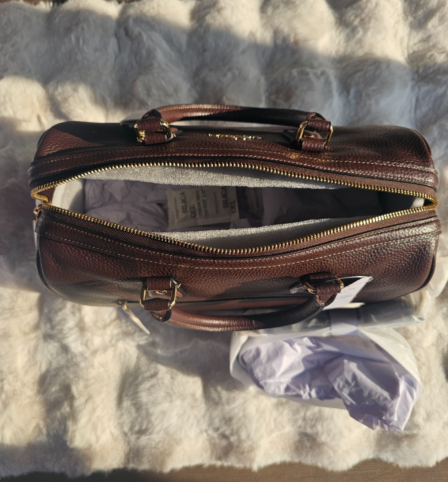 Coach Brand NWT Large Rowan Satchel – Maple
