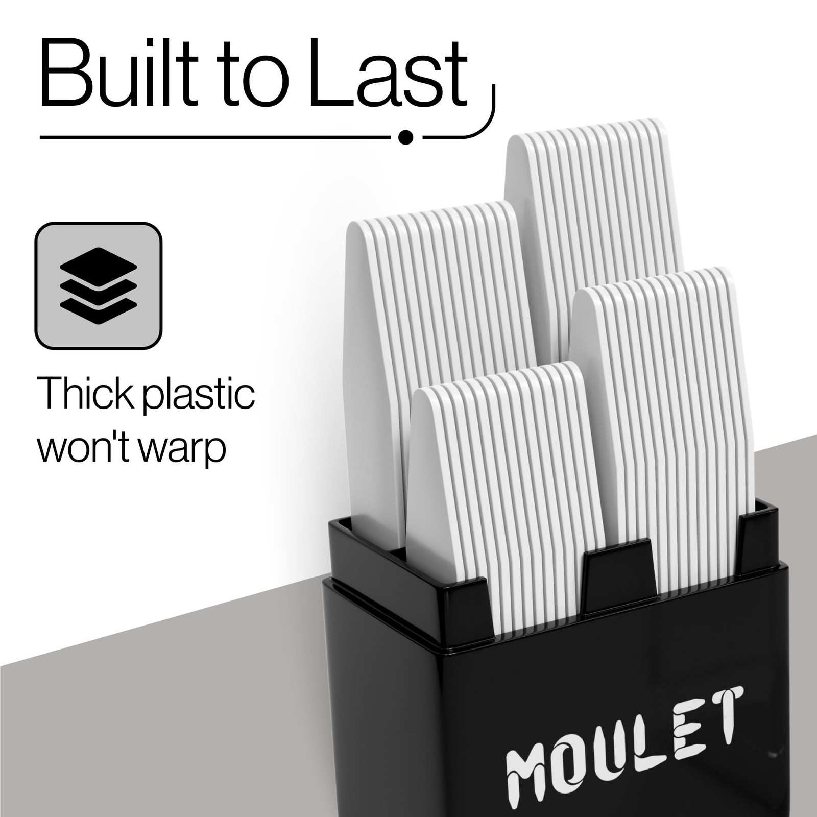 Collar Stays – 56-Piece Set in 4 Sizes with Precision Case – Gift for Shar