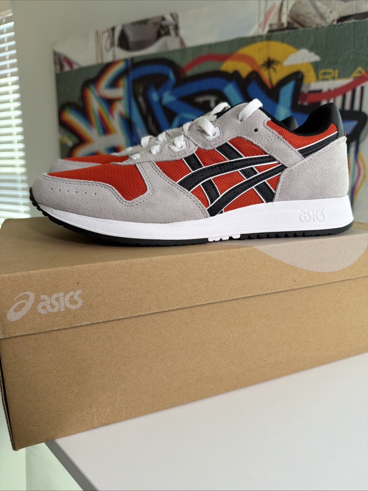 Asics Men’s Lyte Classic Red Clay Black Size 9.5 1201A477-600