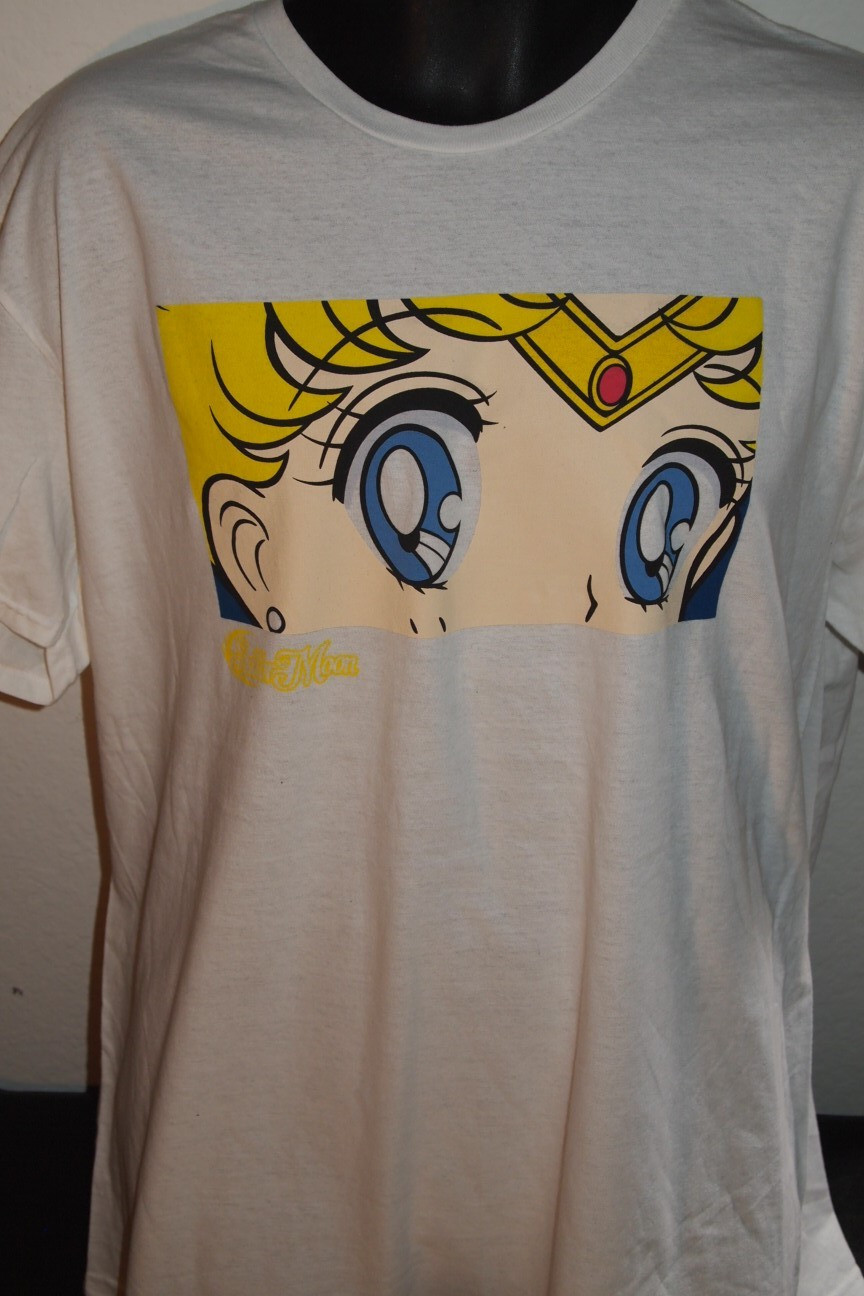 NWOT Sailor Moon Usagi Tsukimo Anime Moon Tiara Graphic Tshirt Size Mens XL