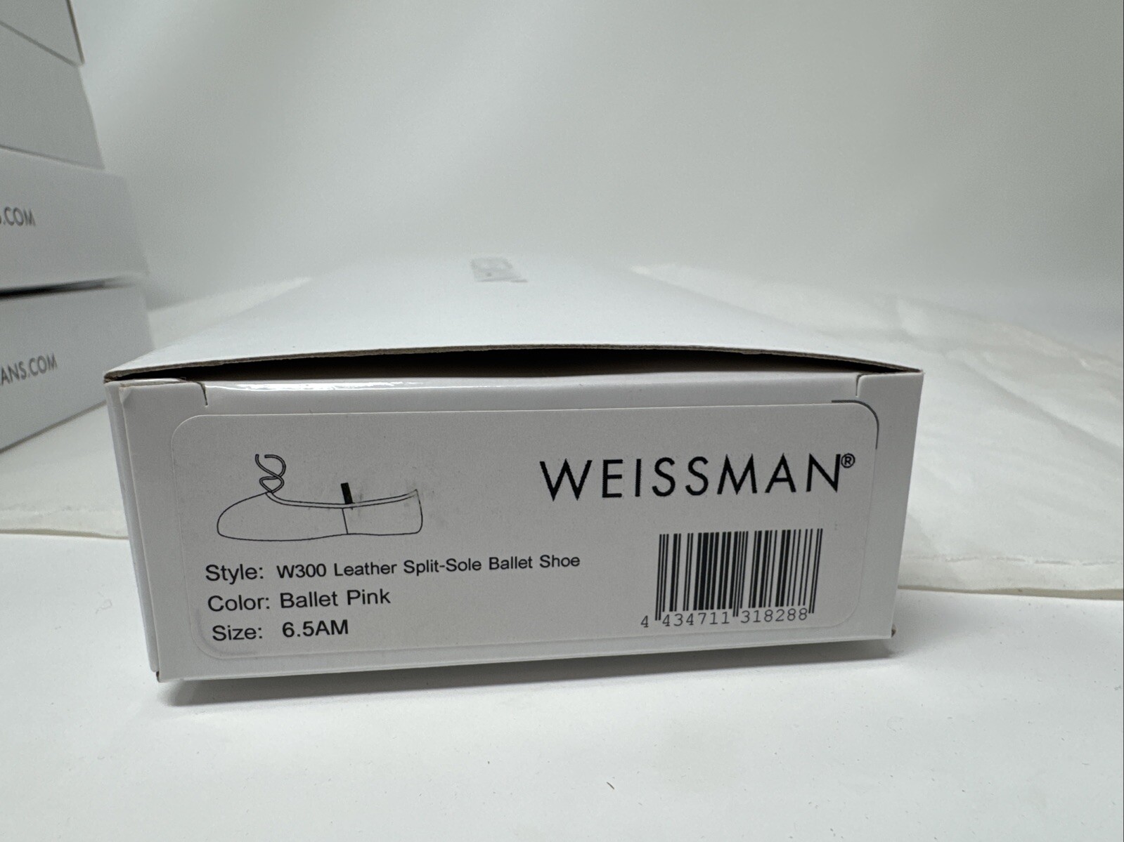 Weissman Ballet Pink Split Sole Leather Ballet Shoes Child, Youth, Adult Sz New