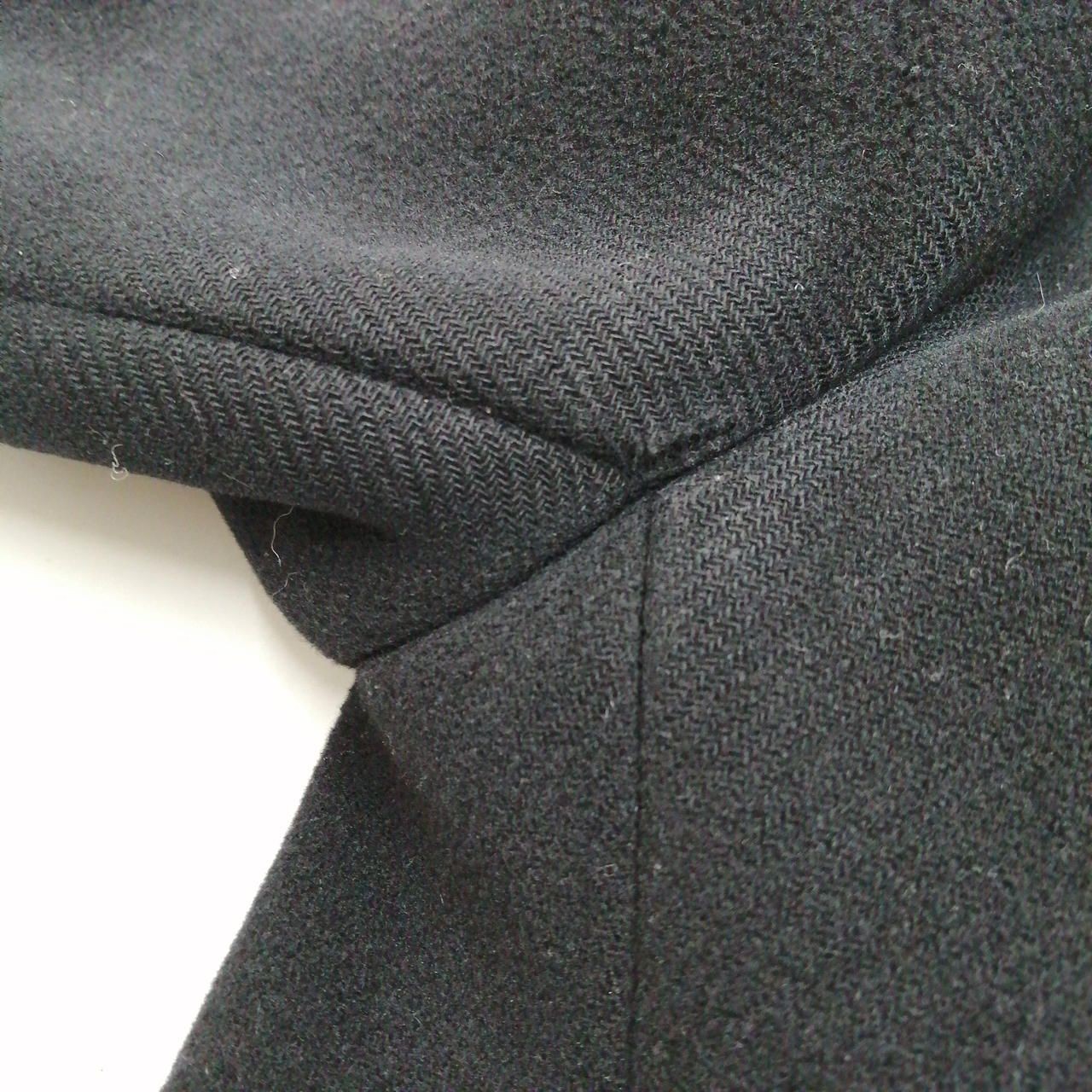 KAZUYUKI KUMAGAI ATTACHMENT Cashmere Blend Melton Coat 413063717 Ripped Used