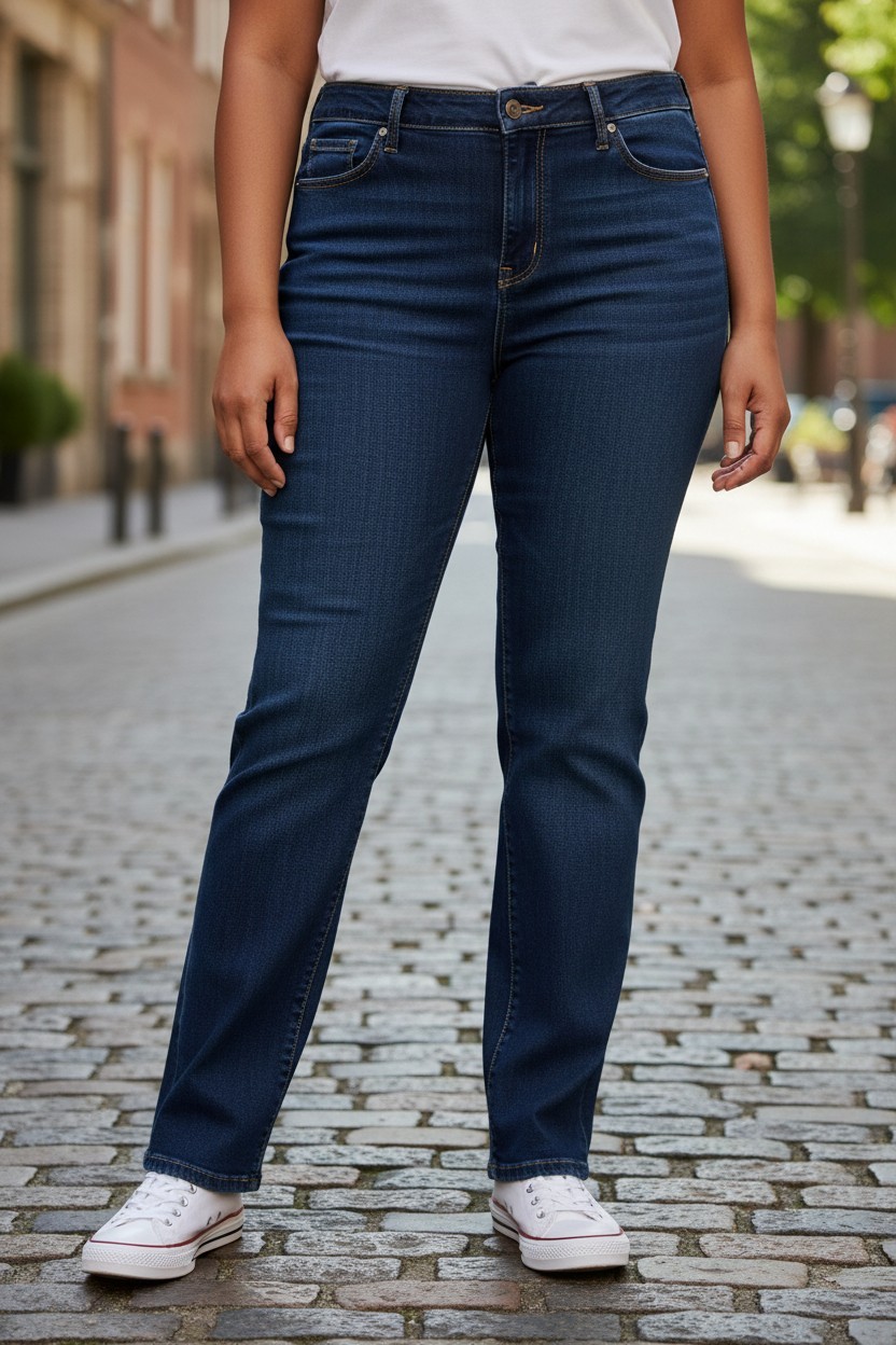 Talbots Straight Leg Jeans 12 Dark Wash High Rise 29.5 In Quiet Luxury