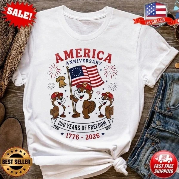 Buc-ees USA 250 Years 1776-2026 Patriotic 4th of July T-Shirt S-3XL FREESHIP