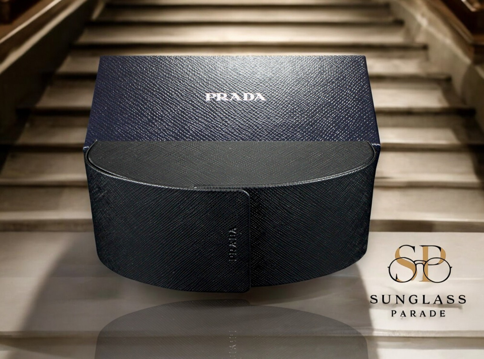 PRADA PR 15WS 09Q5S0 Black Talc Dark Grey 54 mm Women’s Sunglasses