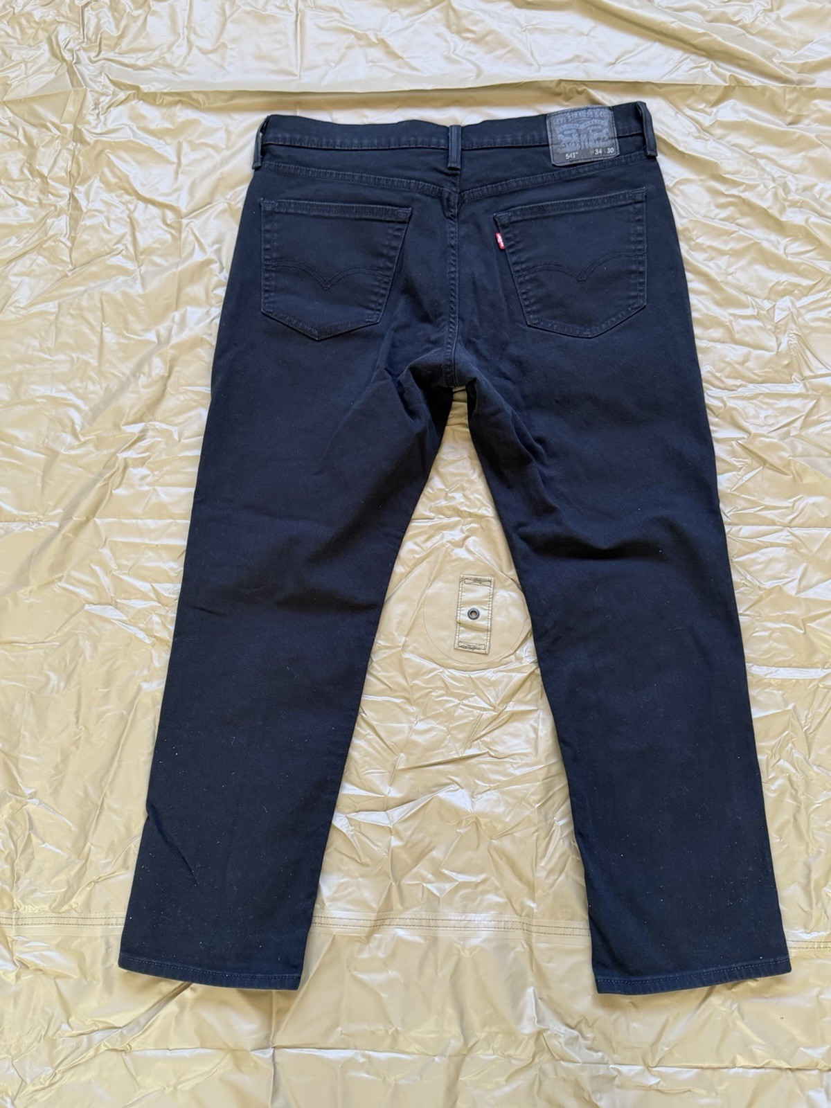 Levi’s 541 34×30 Men’s Athletic Fit Tapered Black Denim Jeans Dark Wash