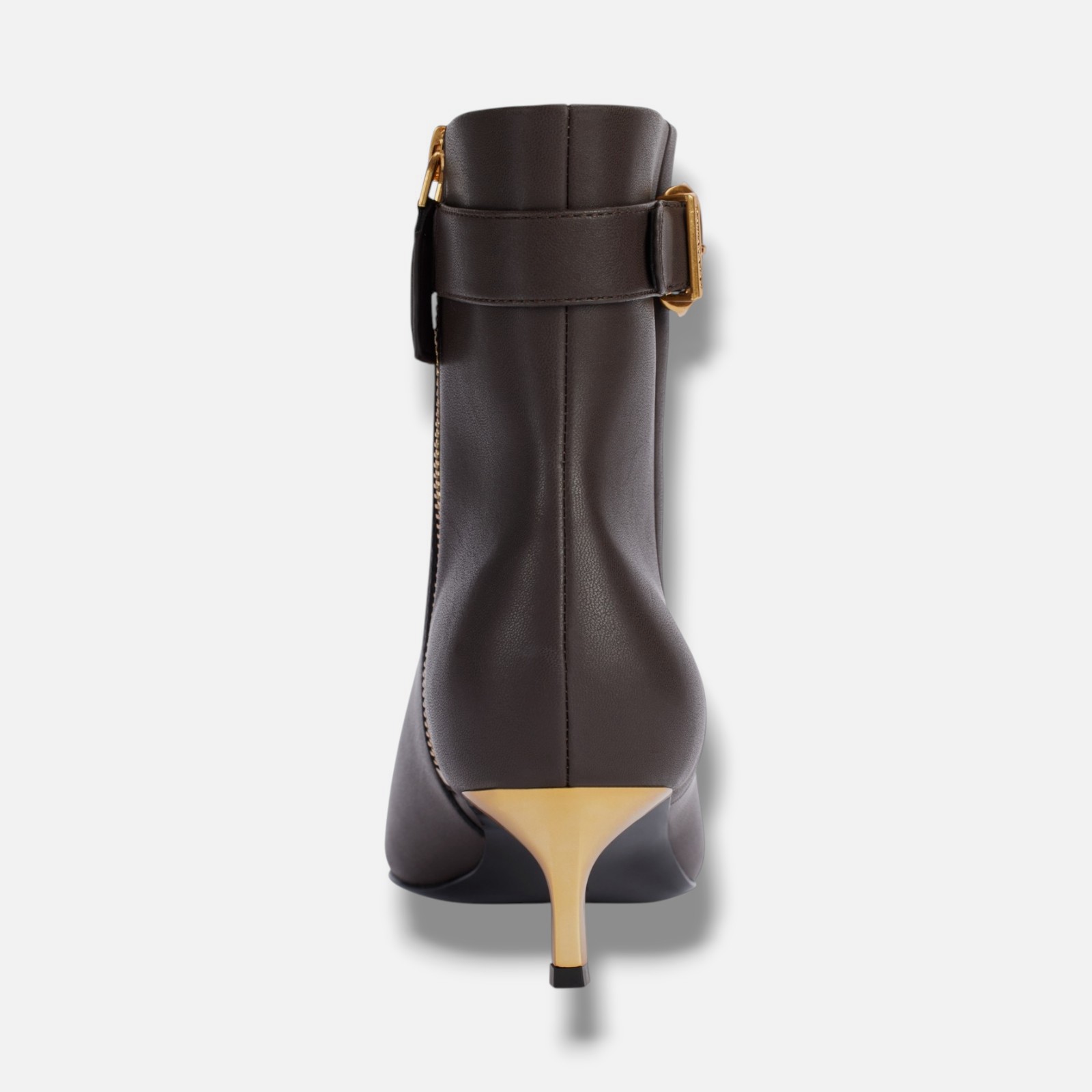 Donna Karan New York Women’s Brown Clair High-Heel Ankle Booties Shoes Size 7M