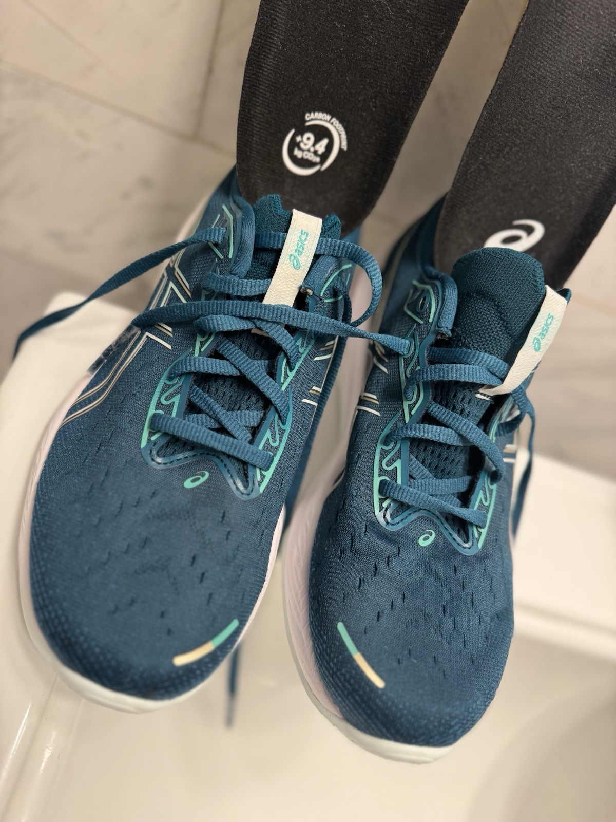 Asics Gel-Cumulus 26 1012B599 Women’s US 10.5 Sneakers Rich Teal Running Shoes