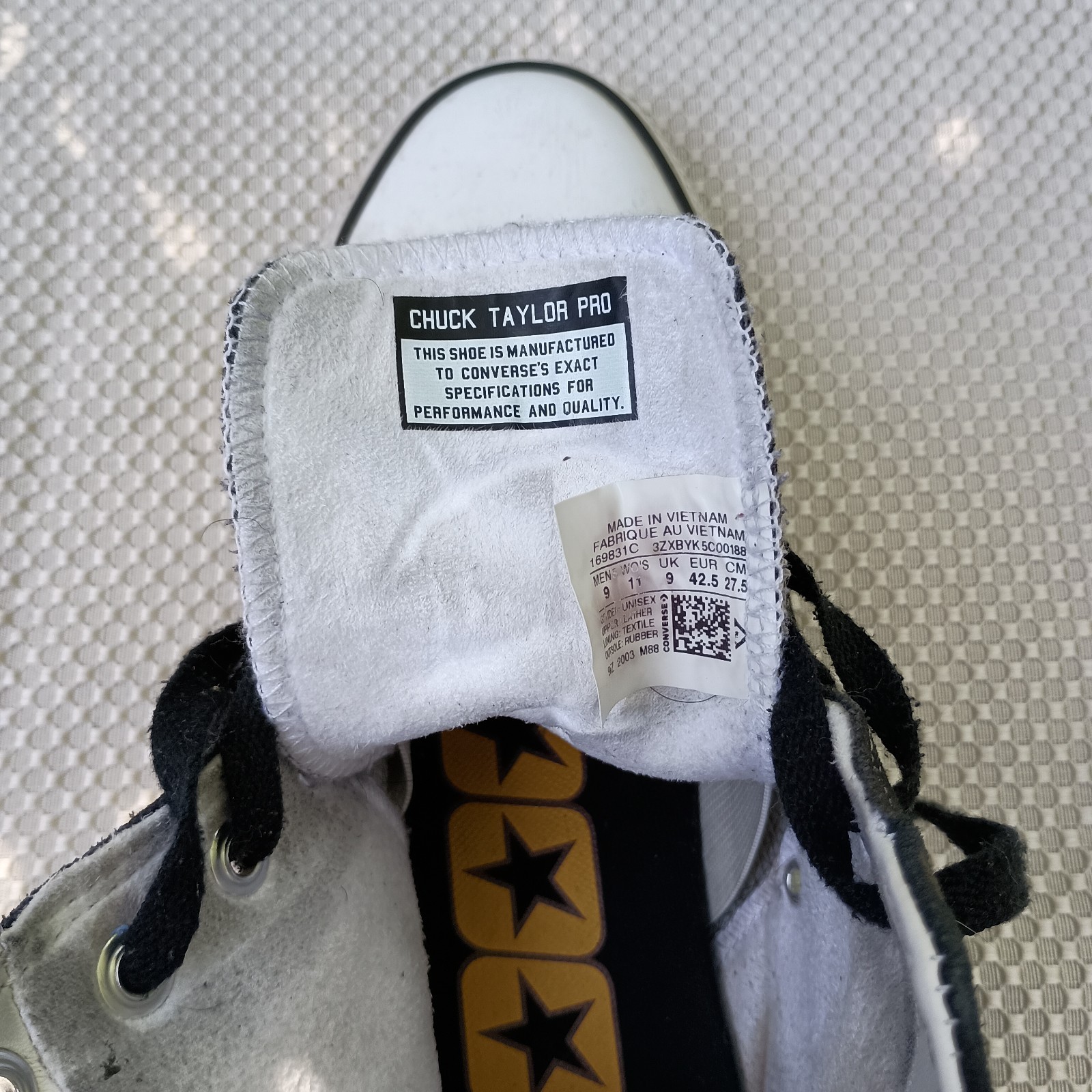 Converse CONS CTAS Milton Martinez Chuck Taylor Pro Black Mens 9 Skate Shoes -VG