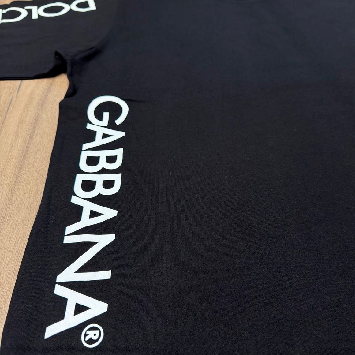 Dolce & Gabbana Men’s Oversize T-Shirt with Side Print Black Color Size S / IT46