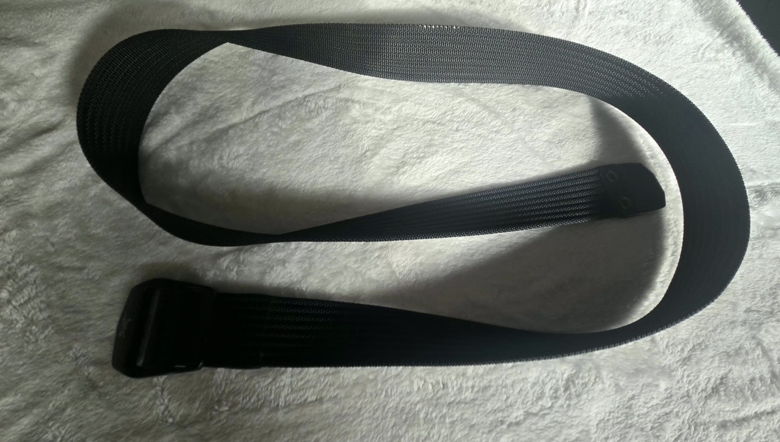 Arc’teryx Black Adjustable Webbed Belt 1.5 in Buckle Logo