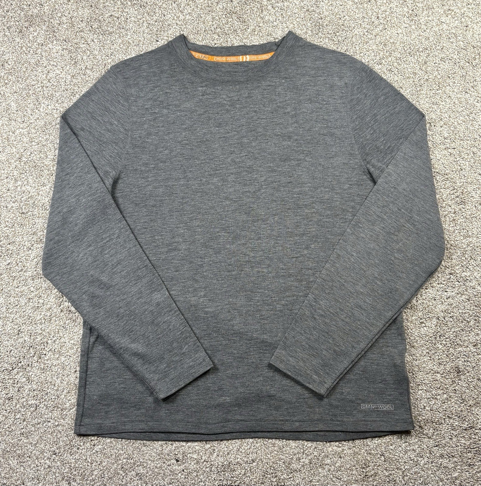 Omniwool Base Layer Long Sleeve Shirt Women’s Size Large Gray Pullover