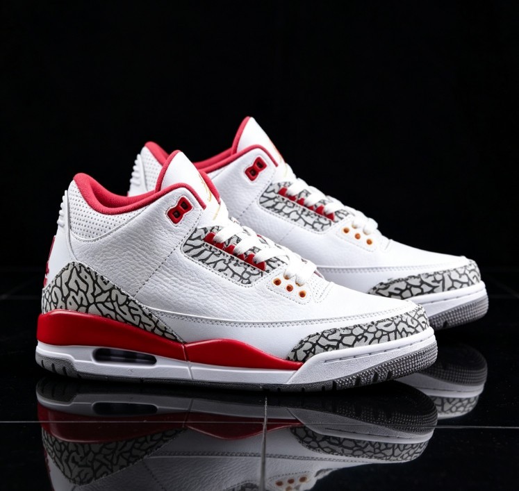 Jordan 3 Retro “Cardinal Red” Men’s Basketball Shoes