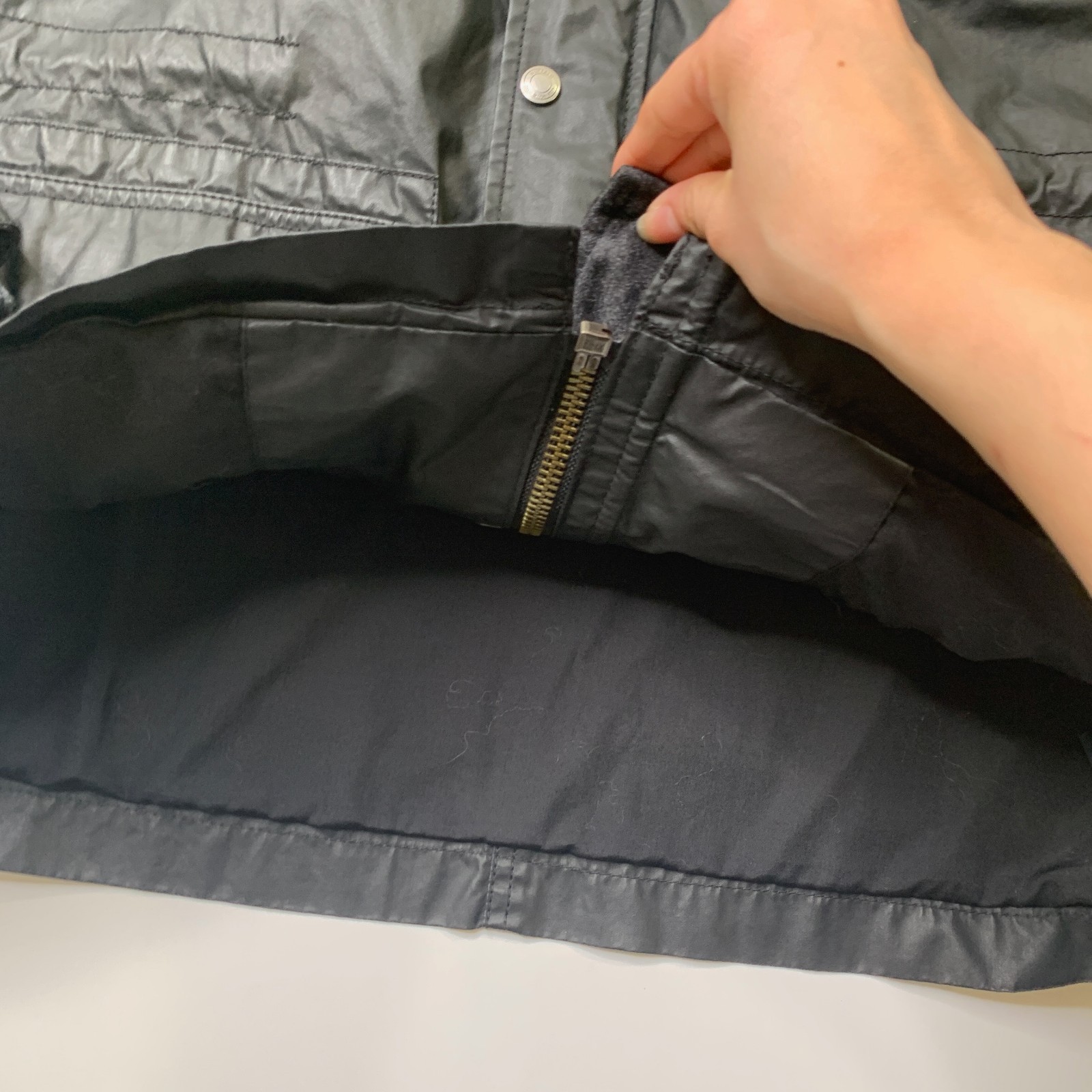 Buffalo David Bitton Jacket Mens L Full Zip Military Utility Cotton Blend Canvas