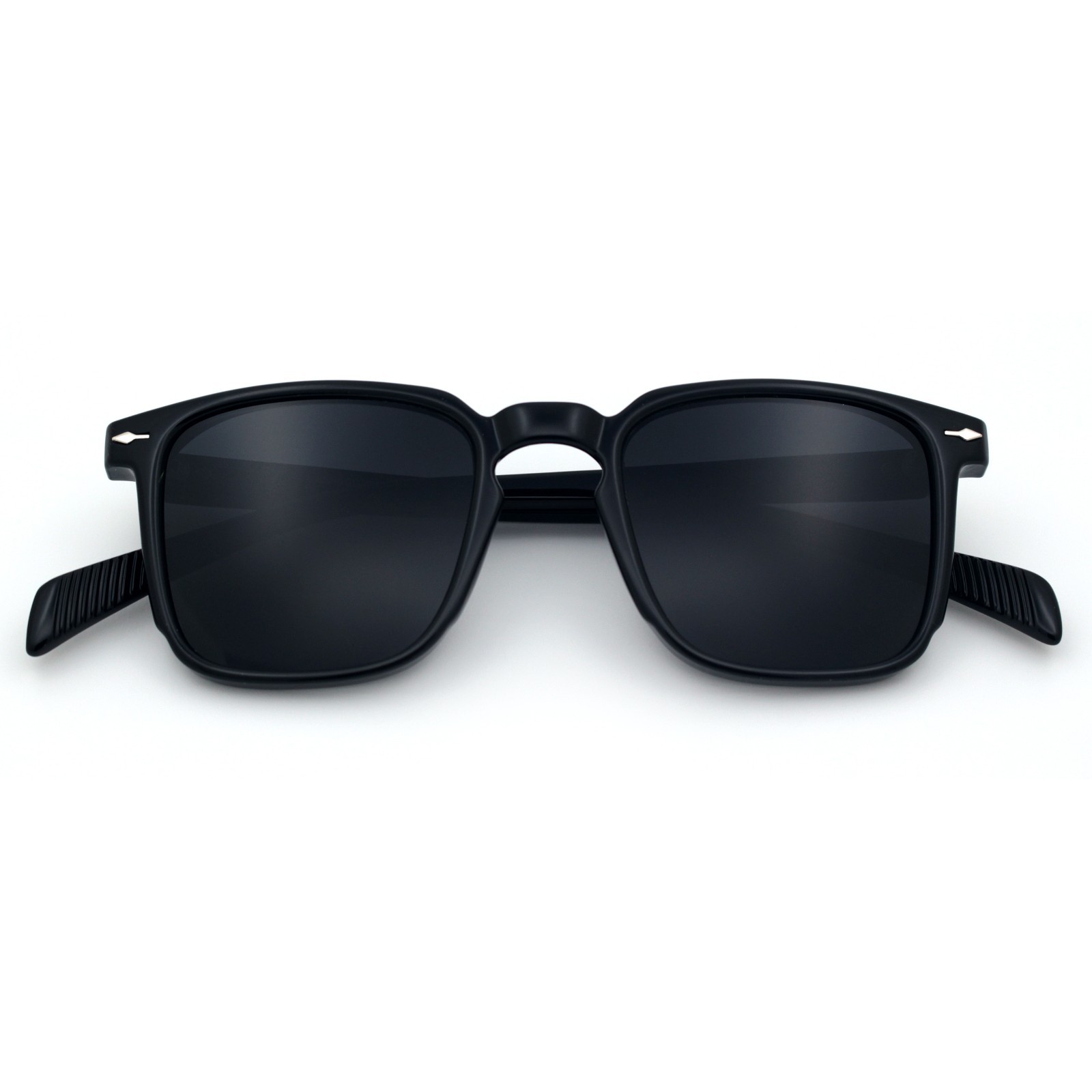 SA106 Mens Classic Square Sunglasses Lightweight Plastic Frame UV400 Protection