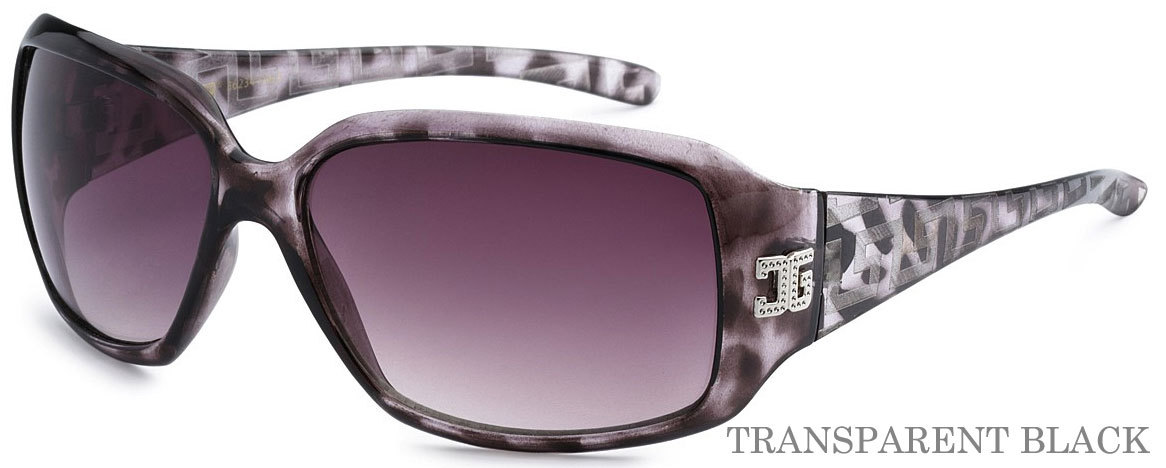 Fashion Vintage Style Sqaure High Fashion Sunglasses – Transparent Black