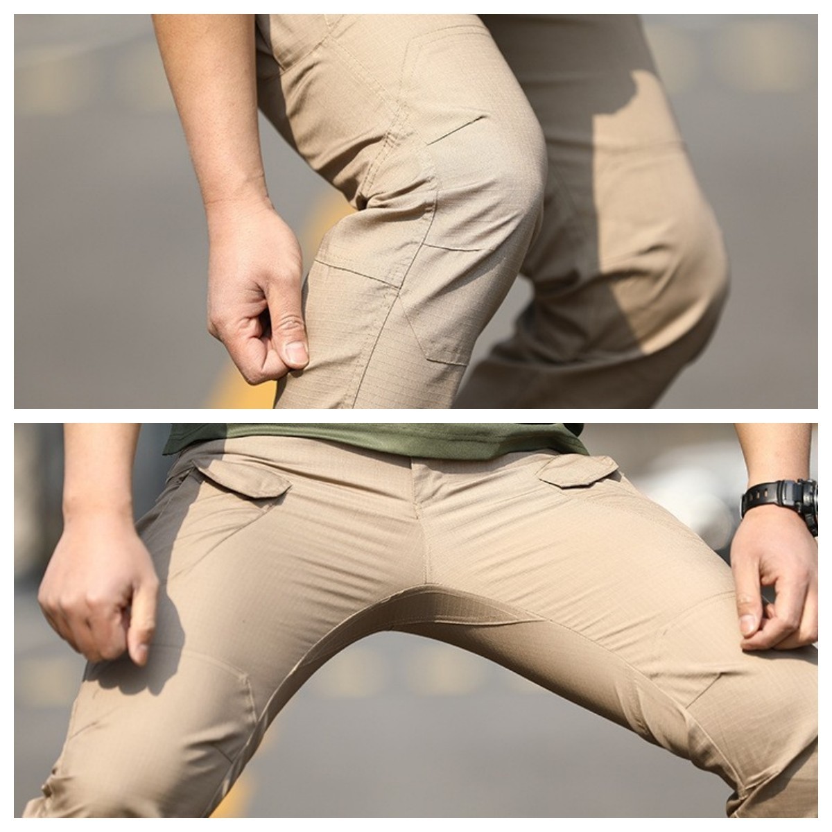 Tactical Cargo Pants Mens Work Pants Combat Outdoor Waterproof Hiking Trousers