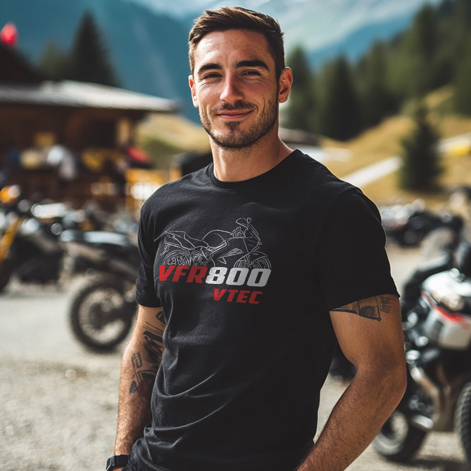 Honda VFR800 VTEC RC46 2002-2013 – Motorcycle T-Shirt for Riders