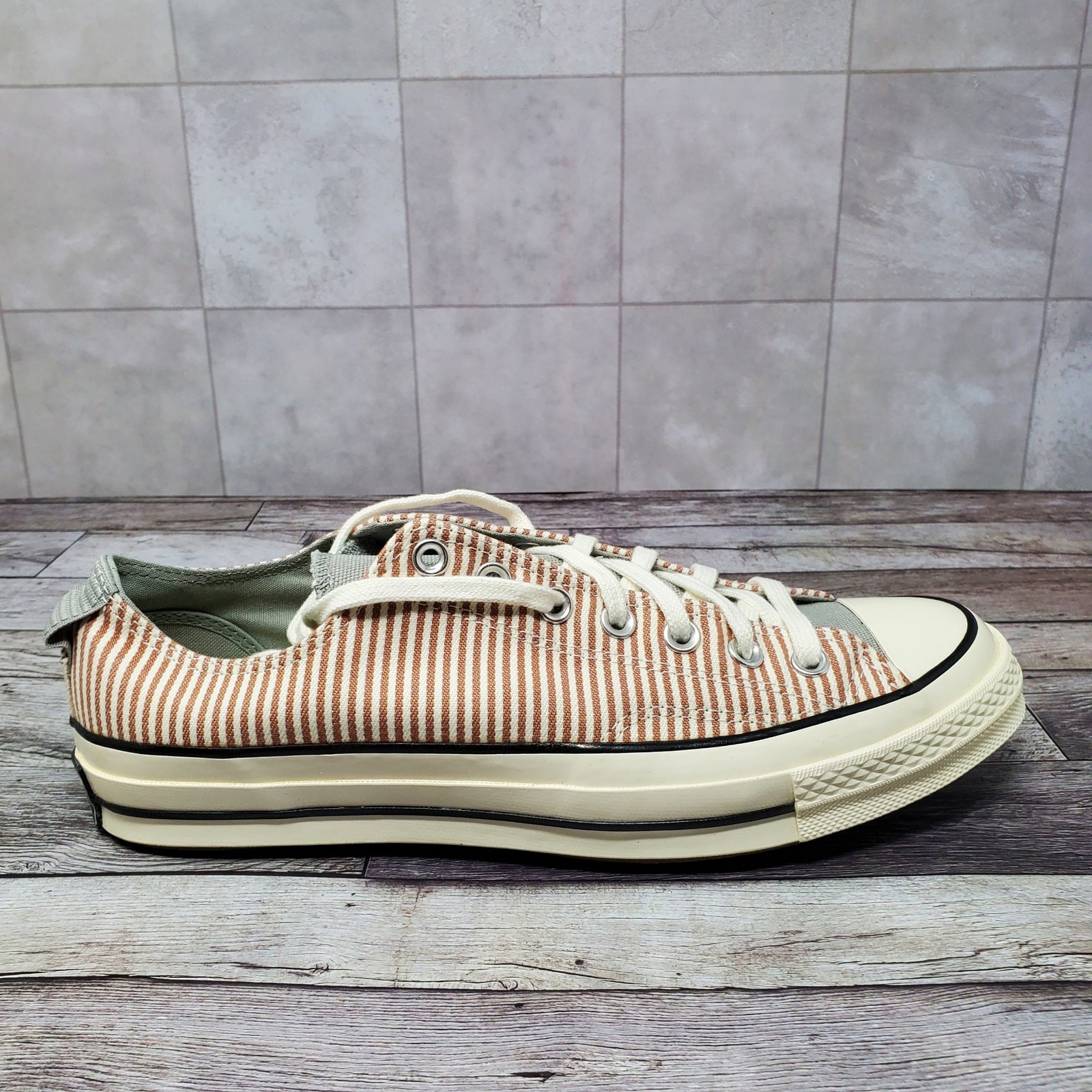 Converse Chuck 70 Crafted Stripe Low Top Canvas Men’s Size 10 Women’s 12 A00474C