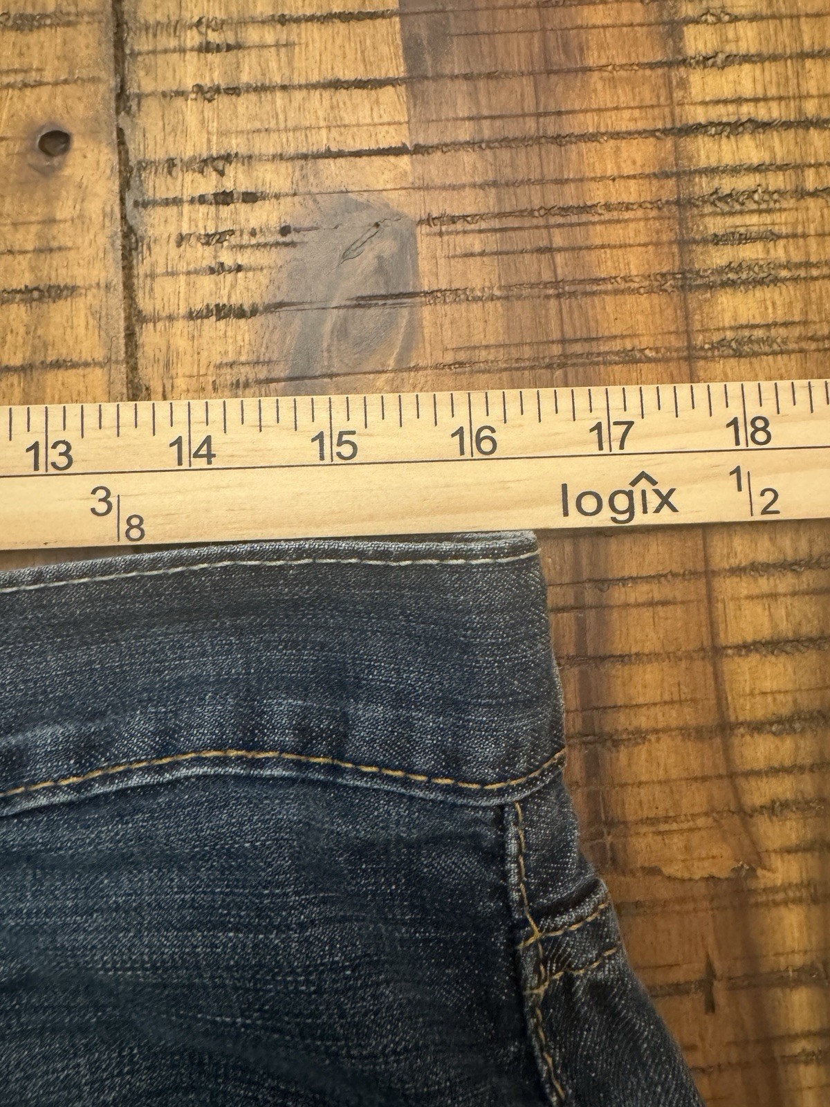 Levi’s Men’s 527 Bootcut 33×32 Dark Wash Distressed Denim Jeans