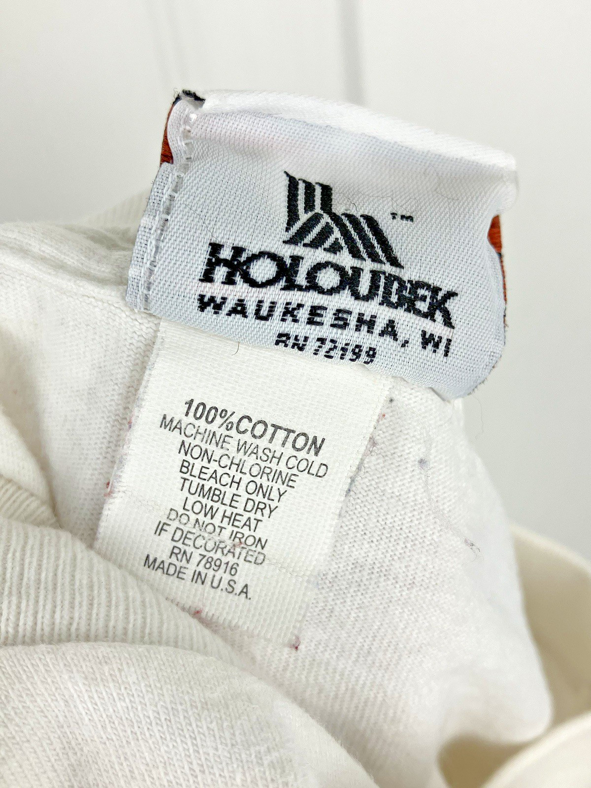 HARLEY-DAVIDSON Men’s M Waterford City Ireland Long Sleeve Tee White STAINED