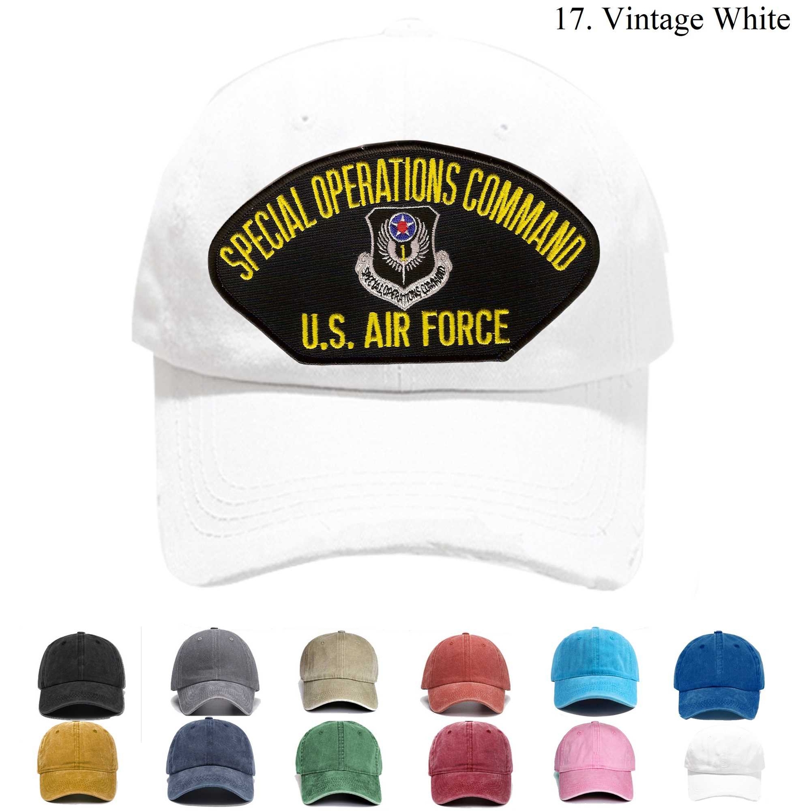 Embroidered Hat Air Force Special Operations Command, Veteran Cap, Trucker Hat