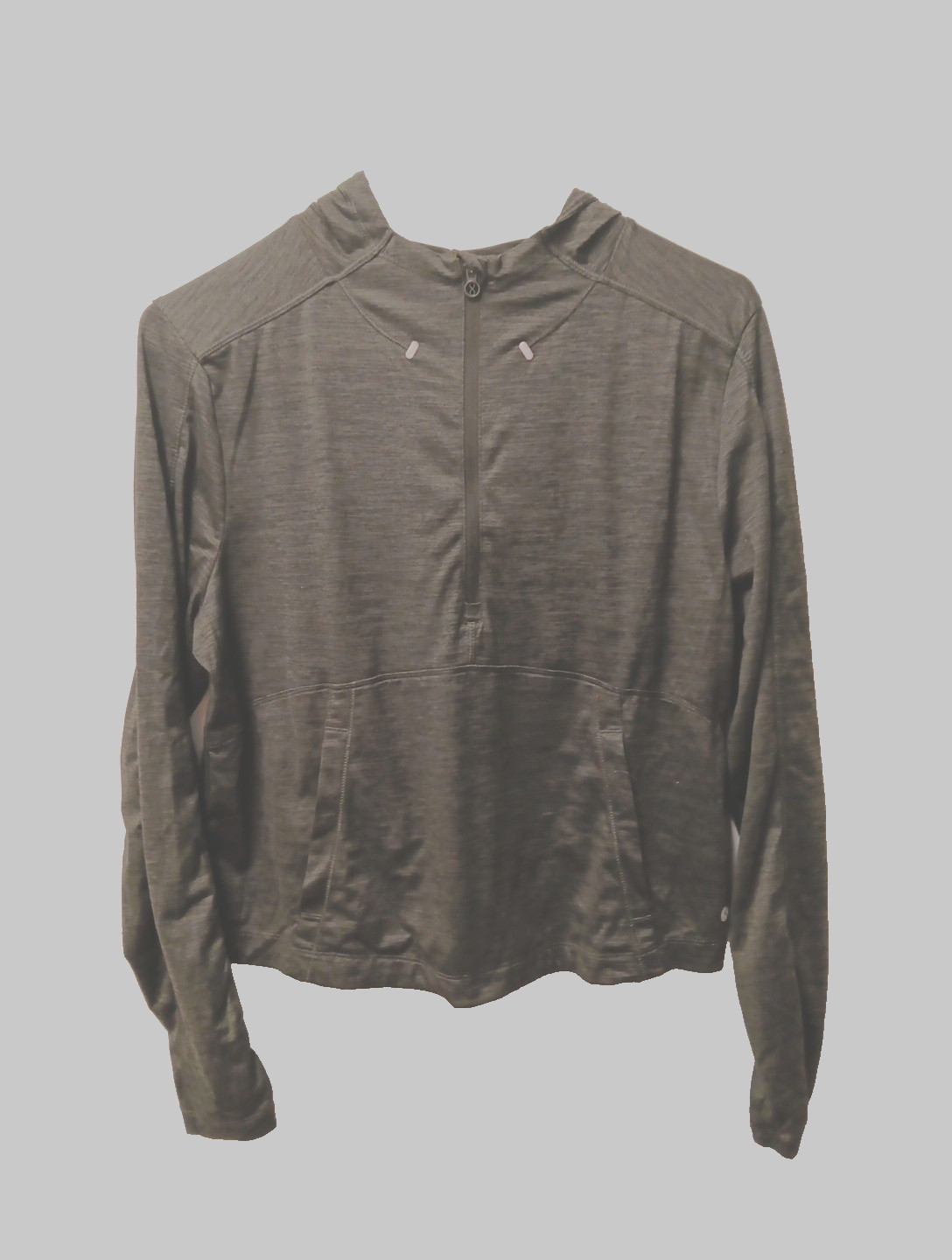 🥀Layer8 Hoodies Womens S Olive Green 1/4 Zip Activewear Long Sleeve Pullover