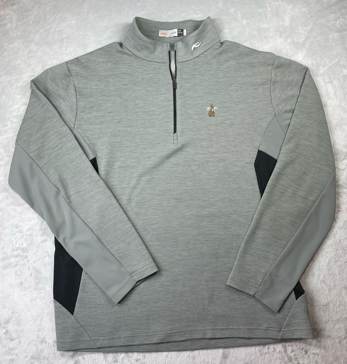 Waterville Golf Club KJUS Pullover Mens XXL Gray Roman Sweatshirt 1/2 Zip