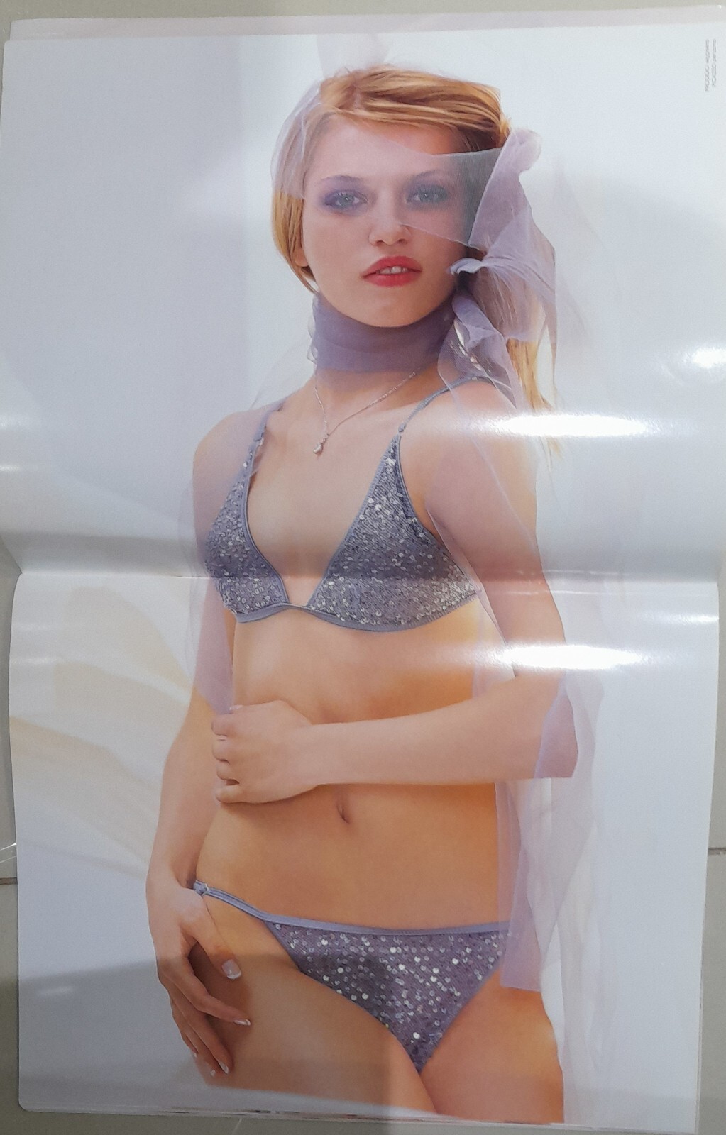 Argentovivo Grey PRODIGIO Sequinned Triangle Bra With PICASSO Thong Set