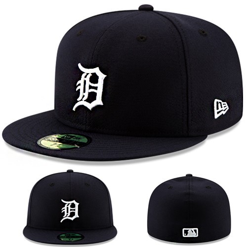 New Era Detroit Tigers Youth Fitted Hat Kids Authentic 2018 Home Navy Size 6 5/8