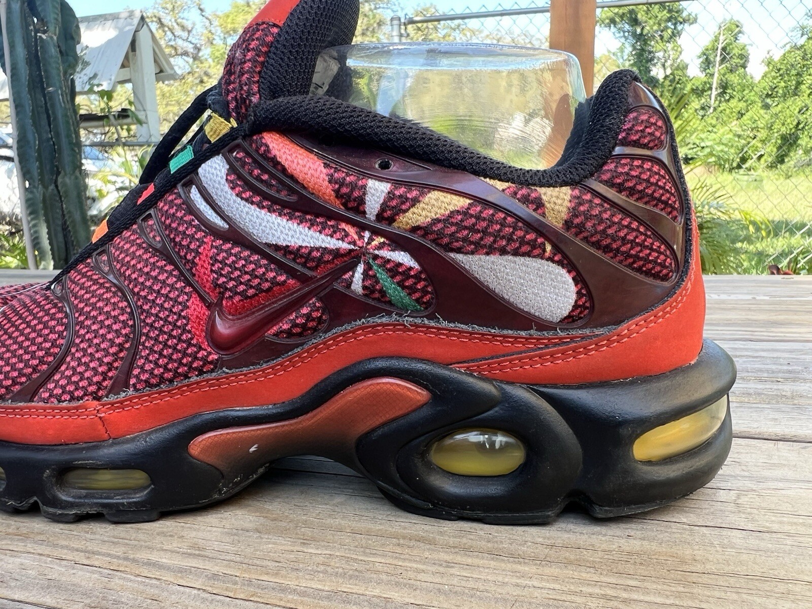 Nike Air Max Plus Tn Sunburst Pack CK9393-600 Habanero Red Sneakers Mens Size 9