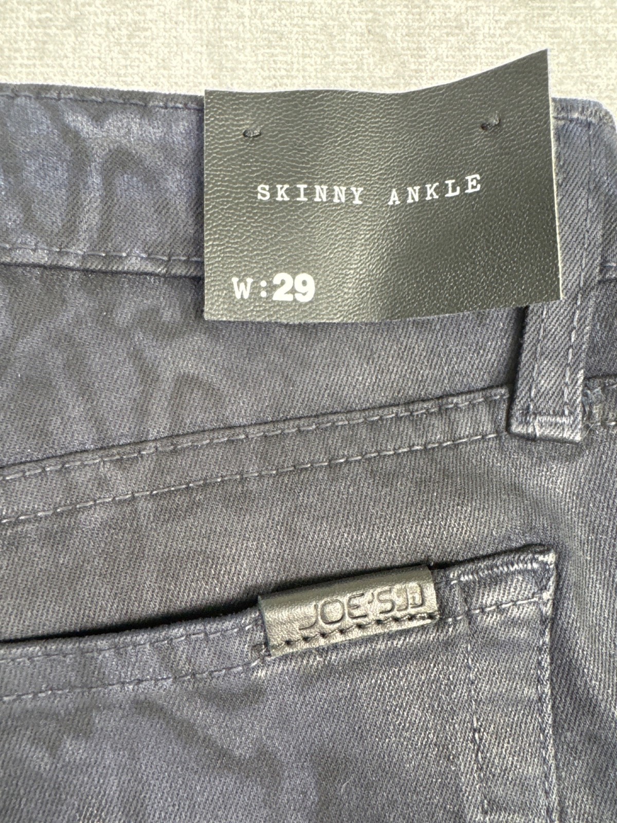JoeS5B Super Chic Skinny Ankle Denim Pants Midnight Blue W29 Snake Casual Retro