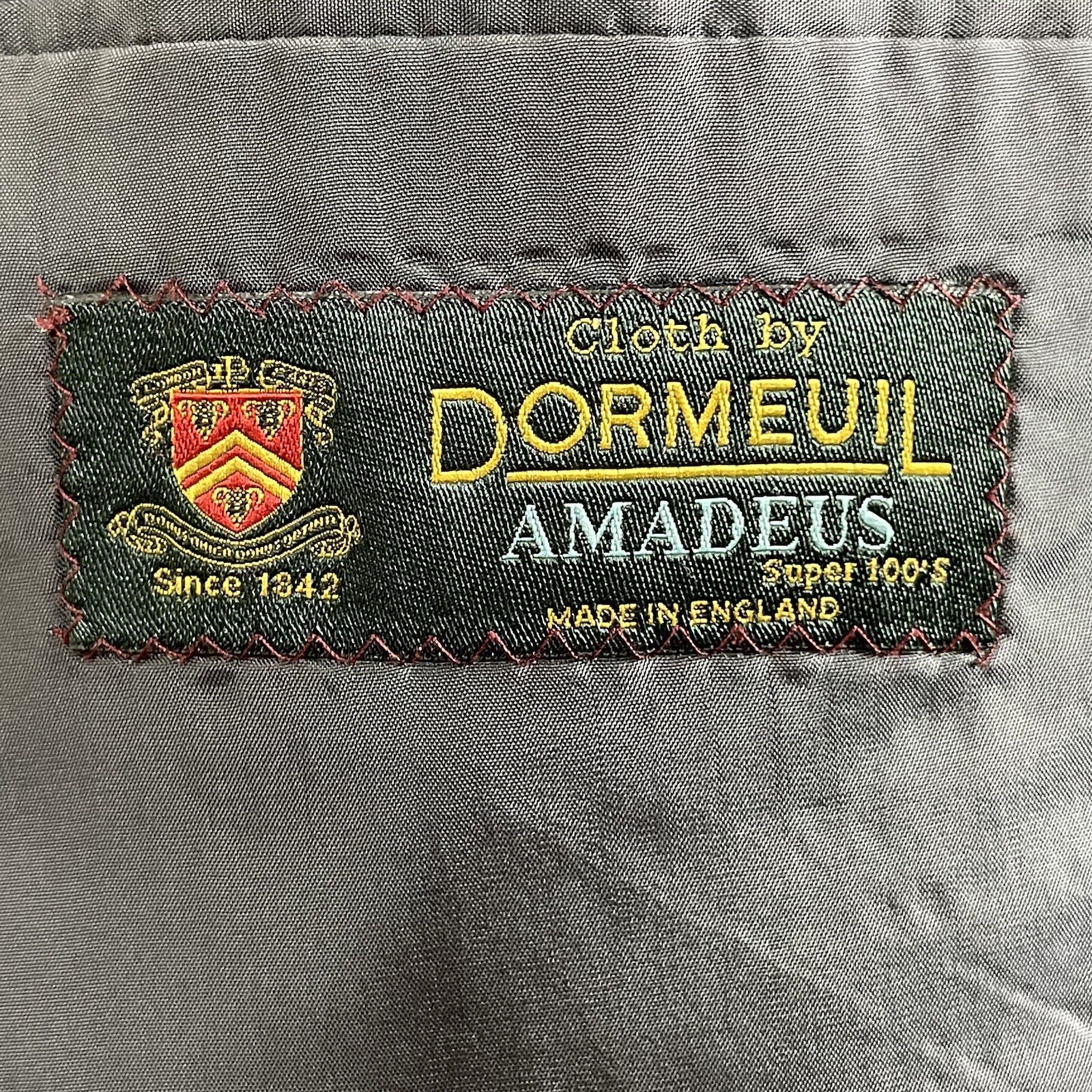 Samuelsohn Blazer Jacket Mens 42R Solid Dark Gray Dormeuil Amadeus