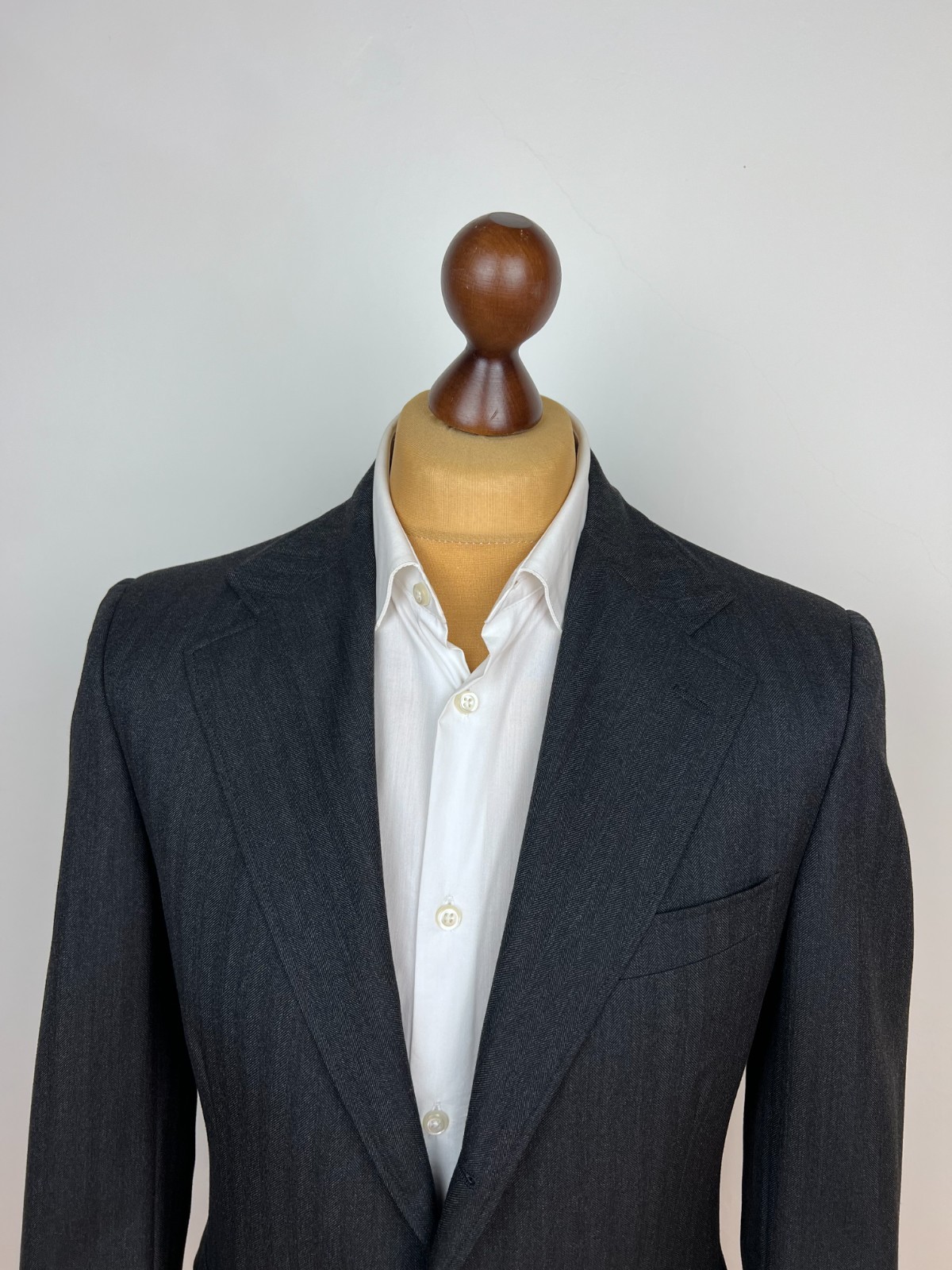 Rare DOUBLE RL (RRL) Ralph Lauren 100% Wool Herrinbone 2 Piece Suit 40US50IT