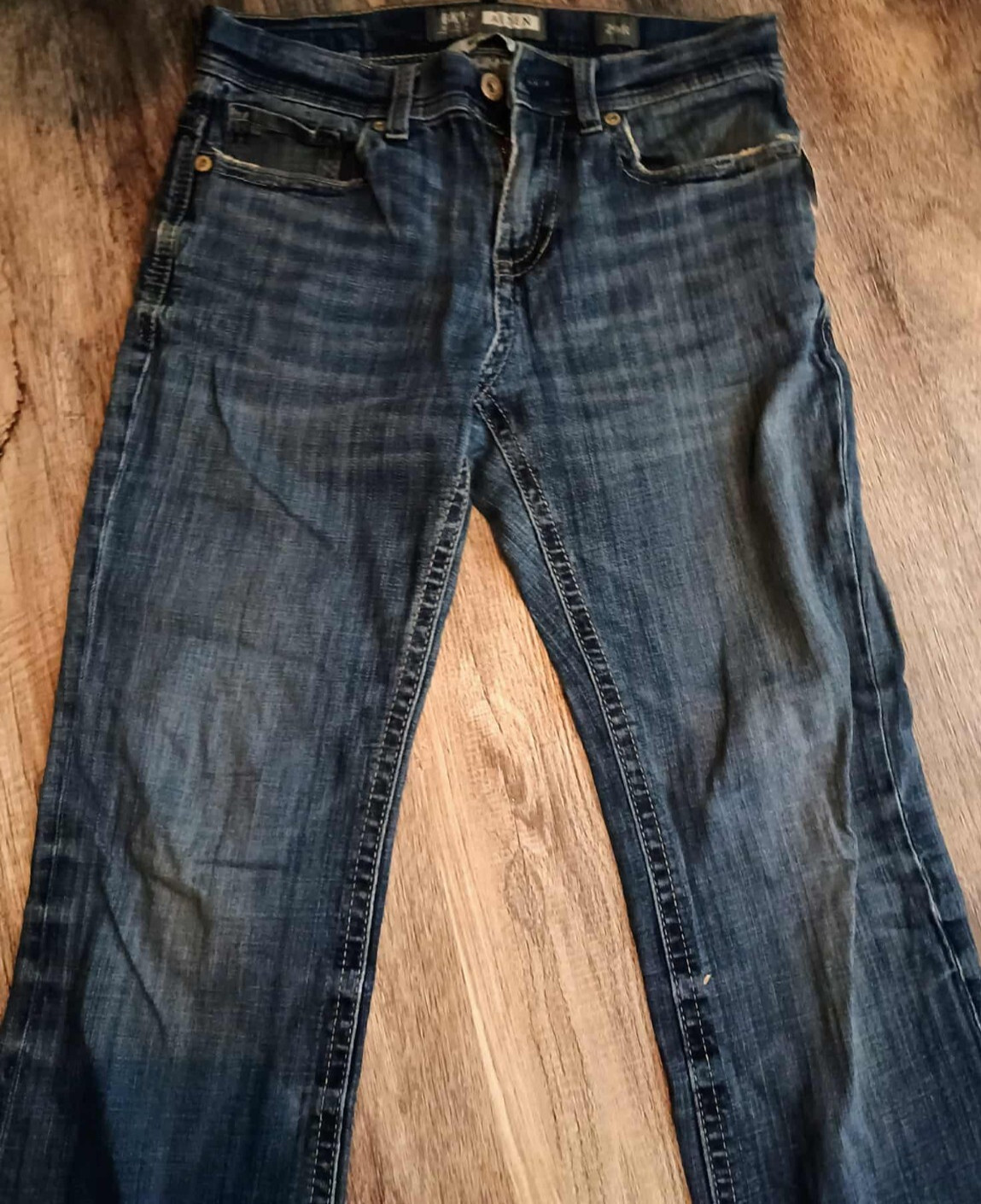 BKE Buckle Aiden Jeans Pants Denim Mens Size 29R Blue Jeans Boot Leg Cotton ++++
