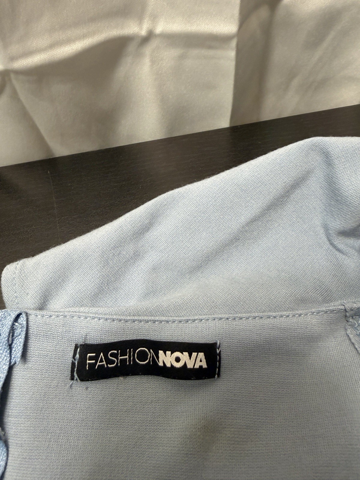 Fashion Nova blue midi dress