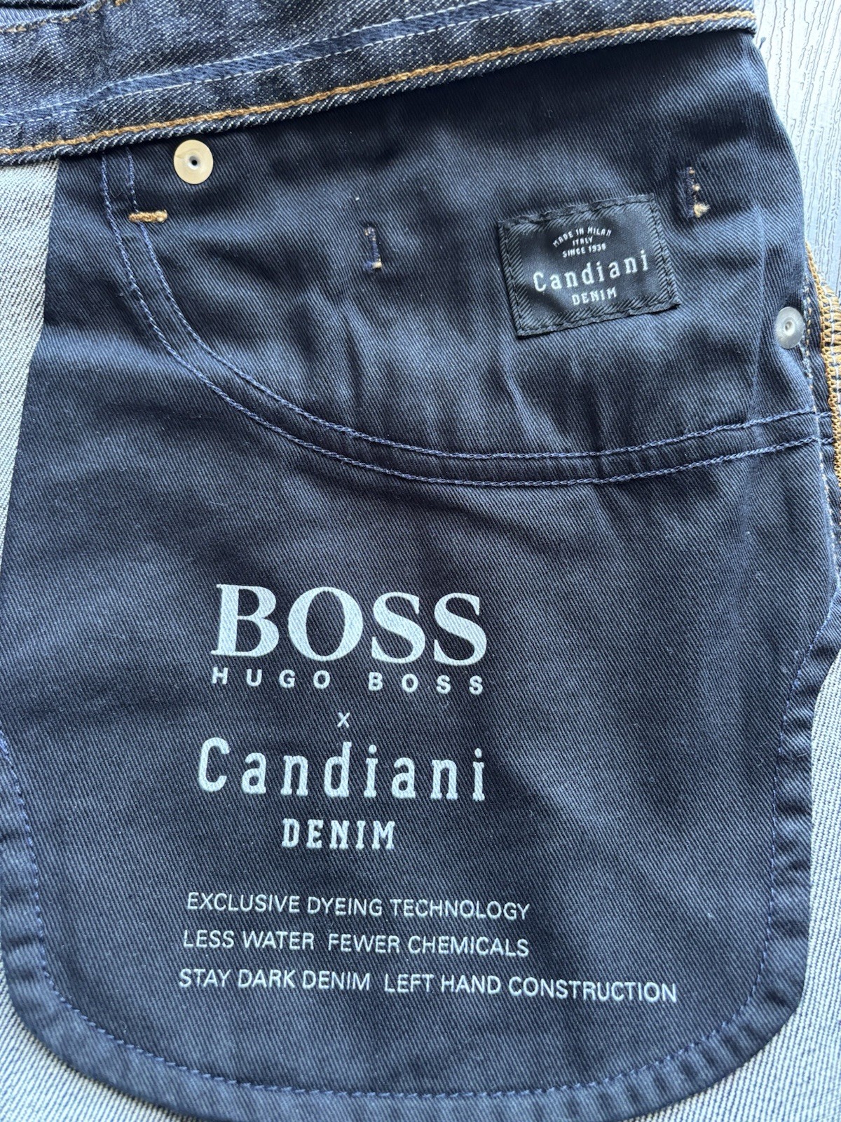 Hugo Boss “Delaware3-1” Candiani Denim Slim Straight W36 L32 BNWOT RRP £239