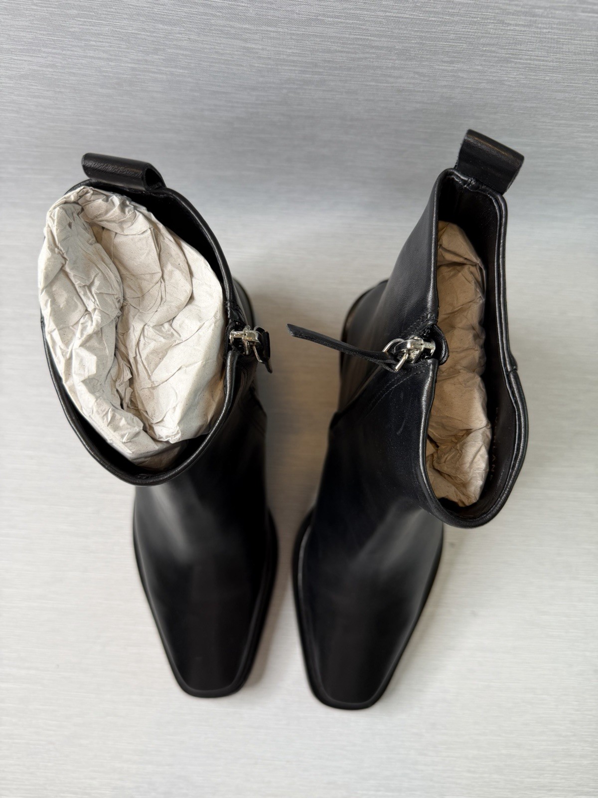 Everlane The Havana Boot Black Leather Ankle Boots Size 9 New in Box