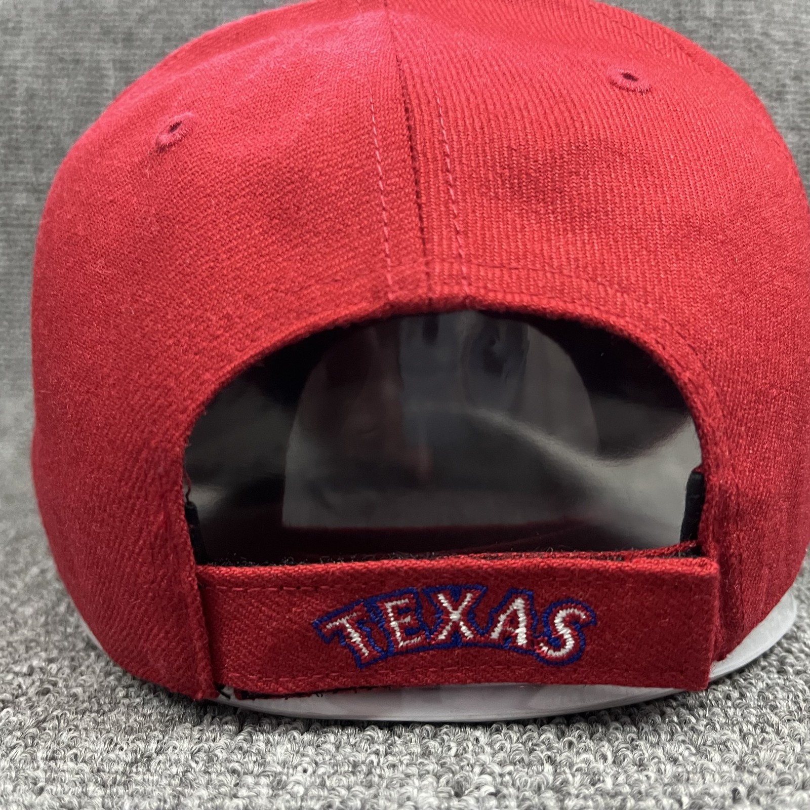 ’47 Brand Texas Rangers Strapback Cap Red Curved Brim Hat W1807