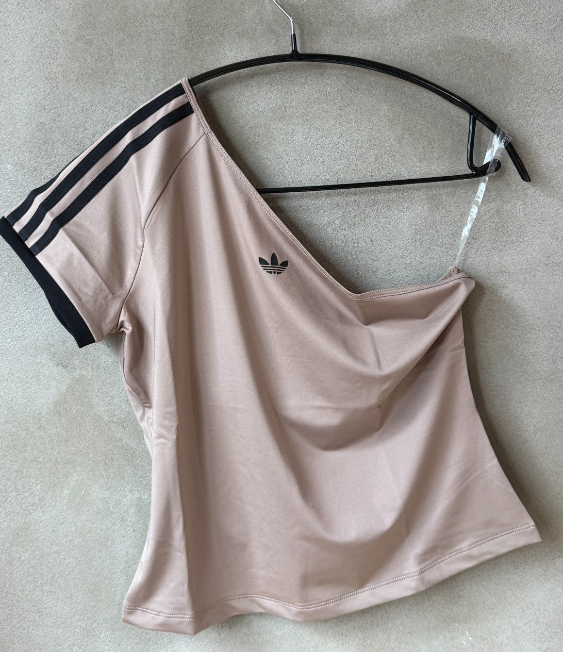 adidas Originals Adilenium 5.0 Off Shoulder T-Shirt Women Casual AsiaFit KY5181