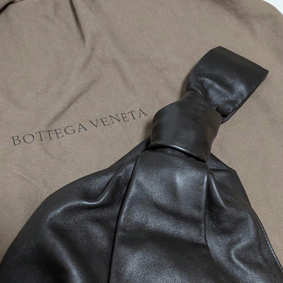 Bottega Veneta Dark Brown Leather Twist Handbag Leather