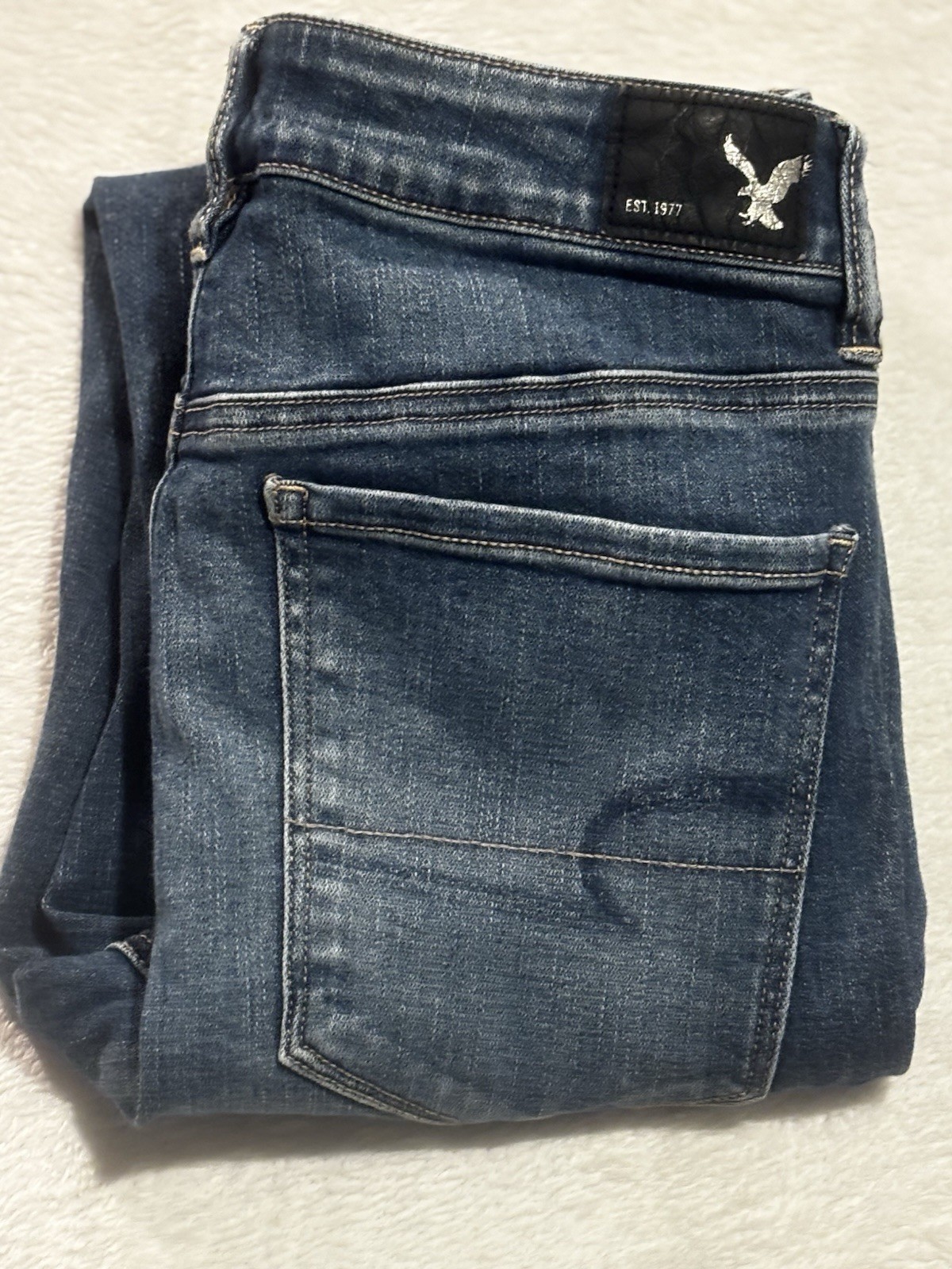 American Eagle Jeans Women’s 6 Hi Rise Jegging Super Stretch Blue