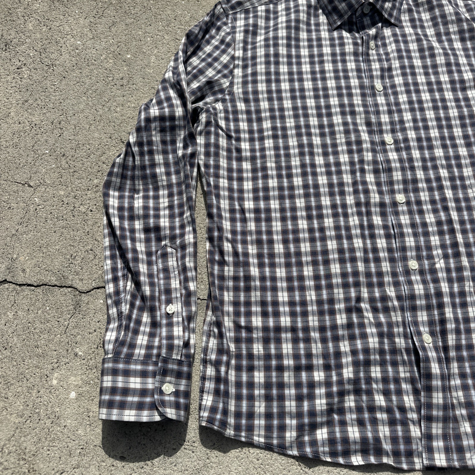 Faherty Reserve The Movement Shirt Men’s Size Large Plaid Button Down Stretch