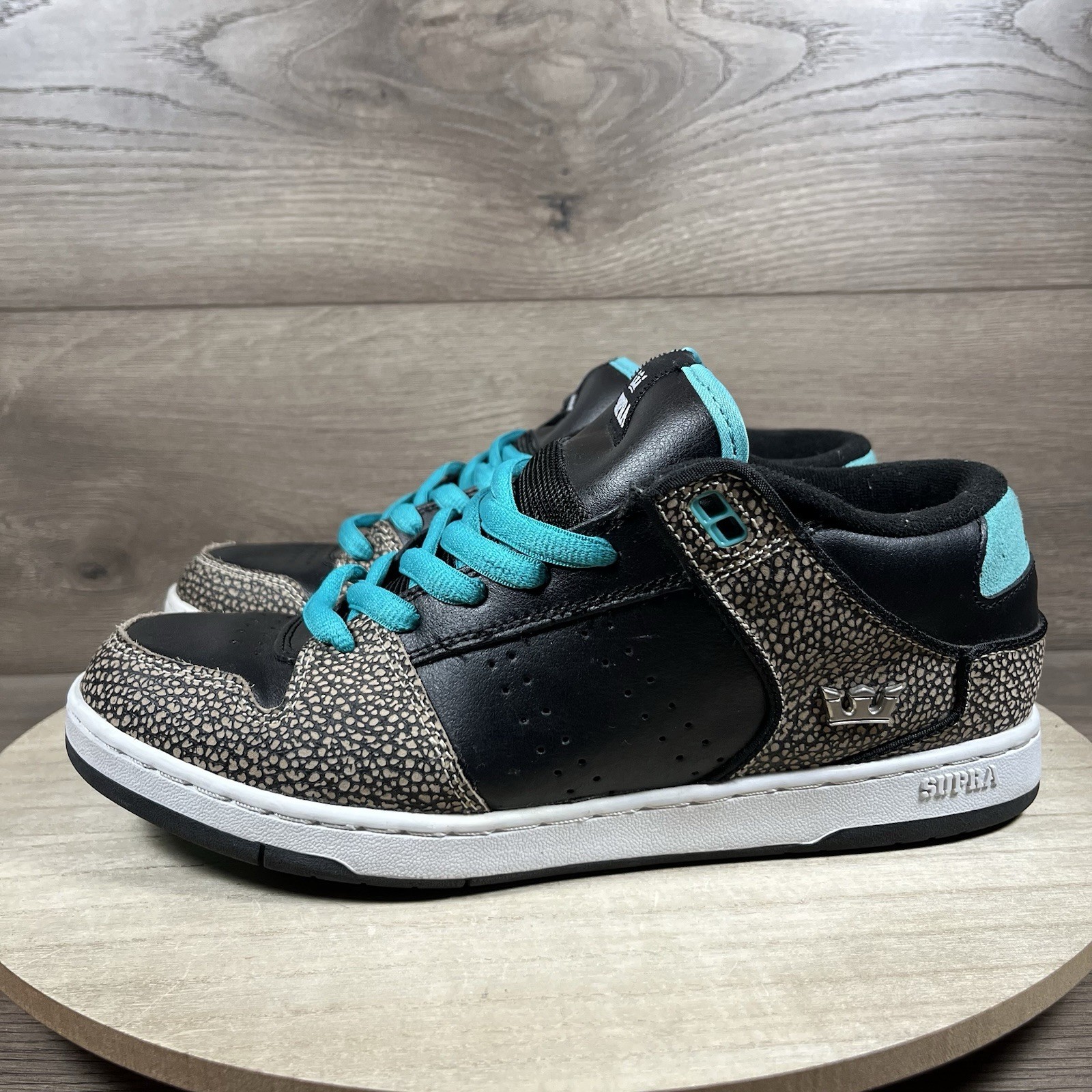 Supra Raider Low Pro Elephant Black Shoes Sneakers Mens Size 10
