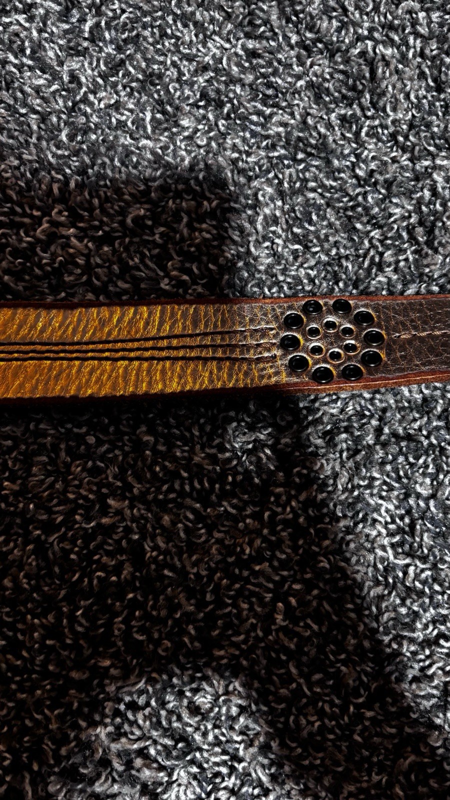 American Eagle Outfitters Women’s Brown Studded Belt Size S Leather