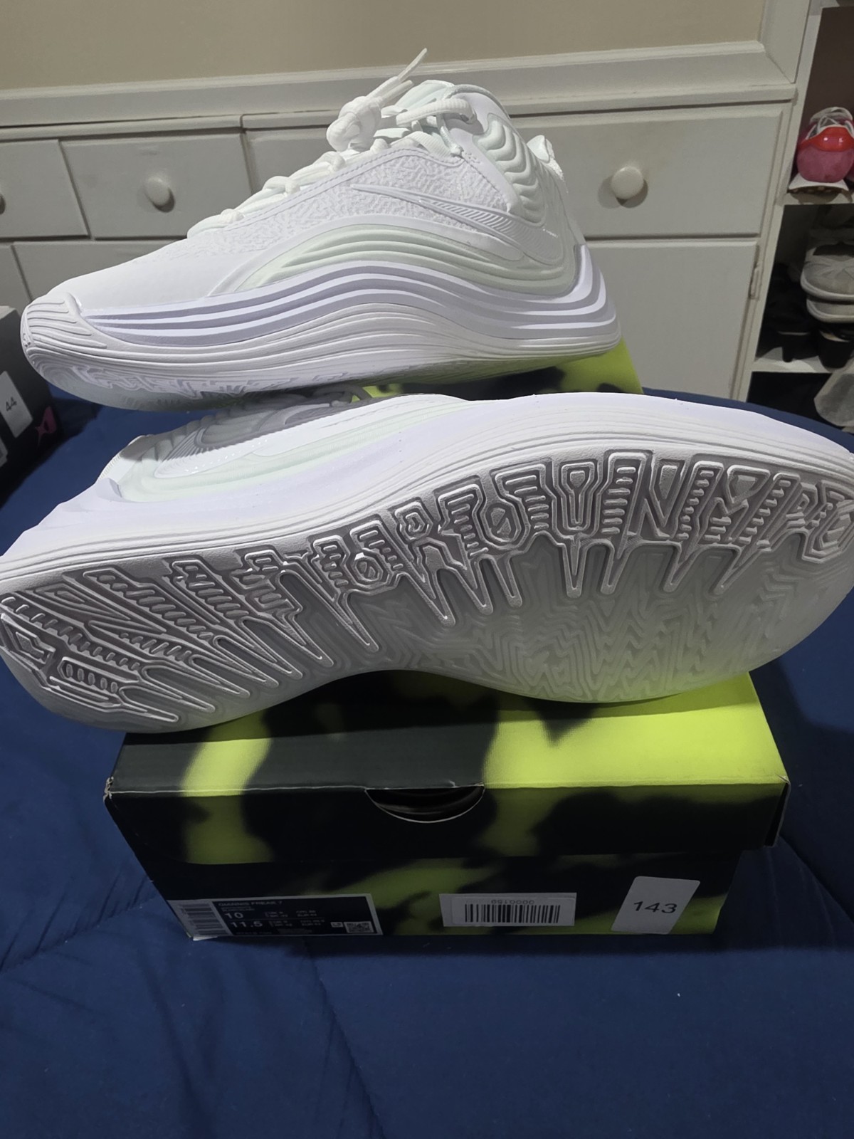 Nike Giannis Freak 7 Men’s Low Top Lace-Up Basketball Sneakers White HF7618-100