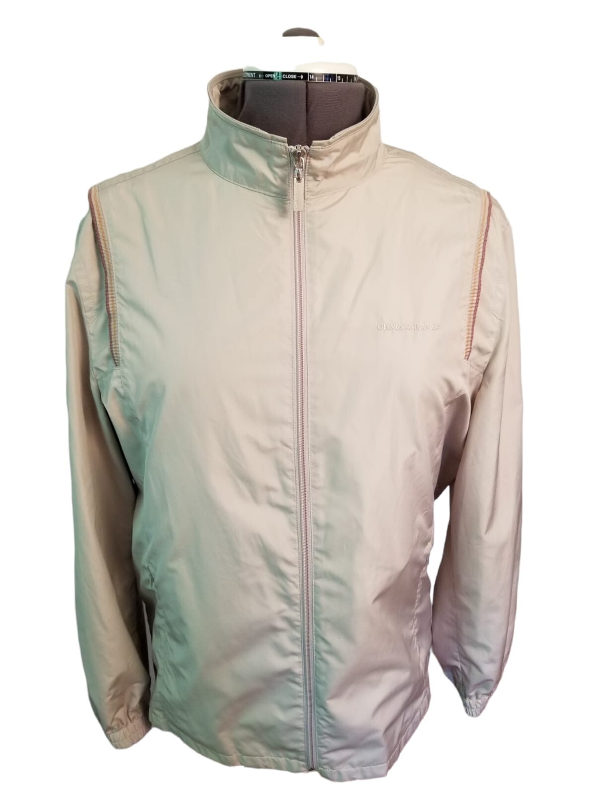 Gieves & Hawkes Beige Men’s Jacket FullZip Size L Length 27 in Pit to Pit 24 in